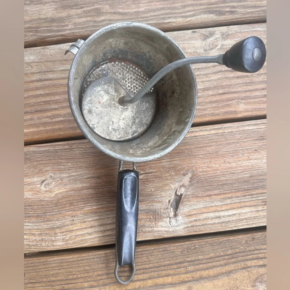 Vintage Foley food mill pototo or tomato grinder decor
